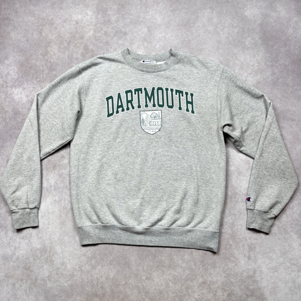 Vintage Champion Dartmouth College Sweatshirt Men’s M Gray Fleece Spell Out